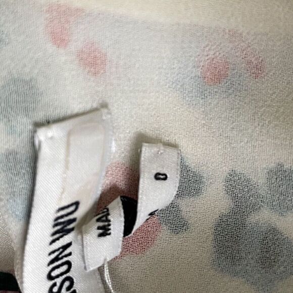 JASON WU Dress Womens 0 White Floral Midi 100% Silk Sleeveless Square Neck - Picture 11 of 13